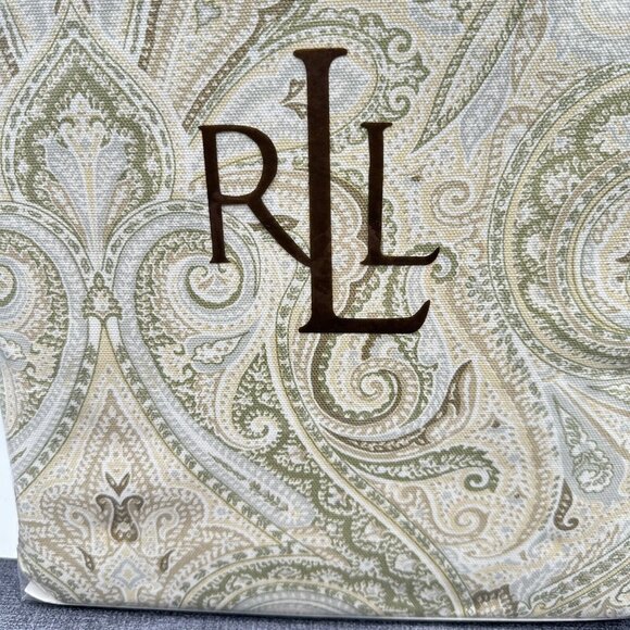 Lauren Ralph Lauren Paisley Tablecloth - Green and Cream - Picture 3 of 12